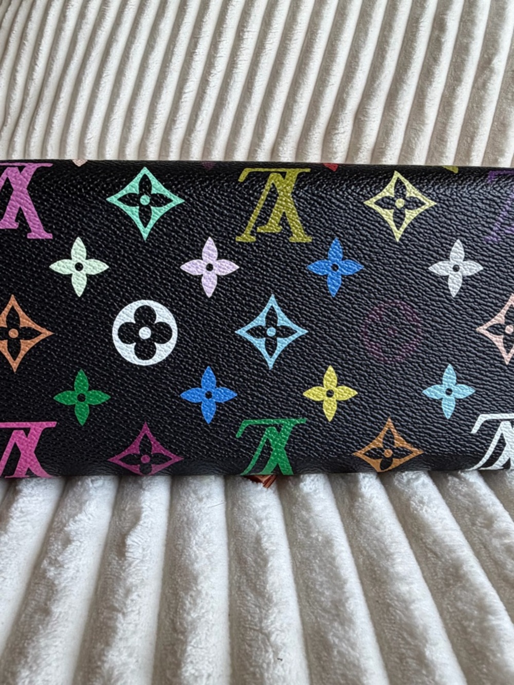 Louis Vuitton Black Multicolor Monogram Shoulder Bag with Tan Trim - Picture 4 of 16